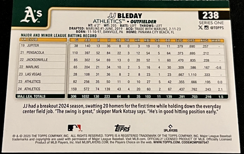 2025 Topps Series 1 ⚾️ Pick-Out Your Singles #151 - #350 Choose Your Rookies!!! - Bild 176 von 399