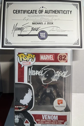 Funko Pop! Black Venom #82 Walgreens Signed Autographed Michael Zeck W/ COA Auto