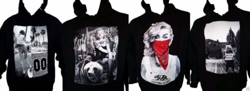 California Marilyn Monroe Bandana Pullover Hoodie Sweater Heavyeight - Picture 1 of 9