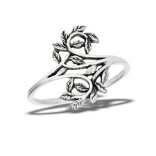 Sterling Silver Vines Ring - Free Gift Packaging