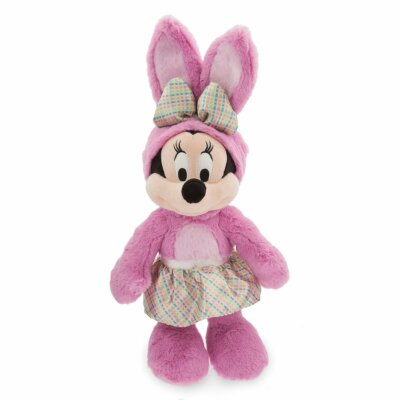 MINNIE MOUSE in EASTER BUNNY Suit Rabbit Plush Pink Stuffed Animal Disney Store