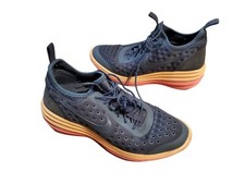 Nike Lunar Elite Sky Hi Women's Size 8.5 Gray Orange Wedge Shoes 631376-008