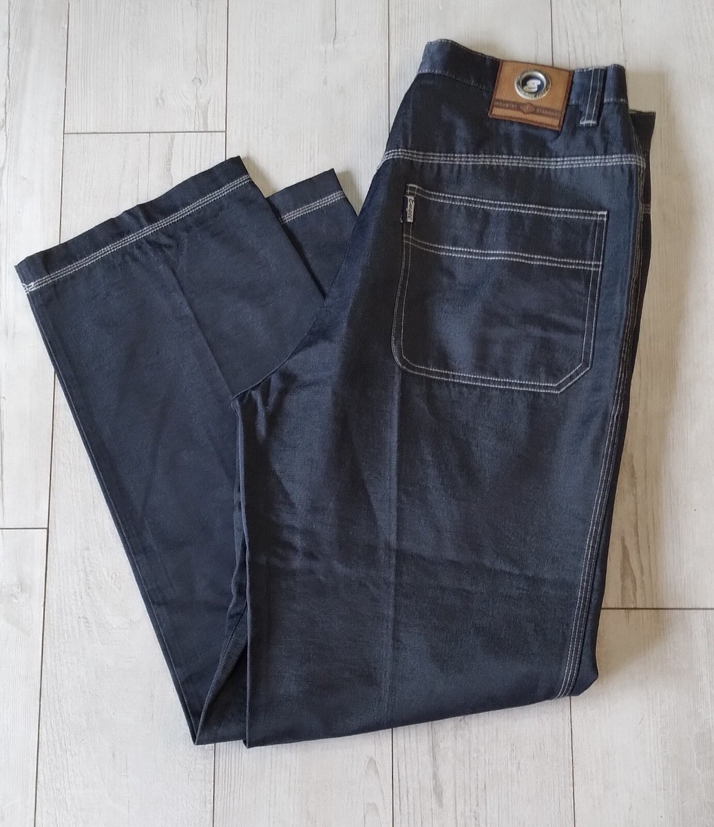 ENYCE デニム Enyce Jeans Men's 36x32 Baggy Hip Hop Grunge Wide Leg Dark