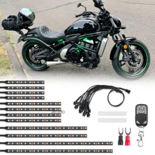12x Motorcycle LED Underglow Light RGB Strip For Kawasaki Vulcan VN 800 900 1500