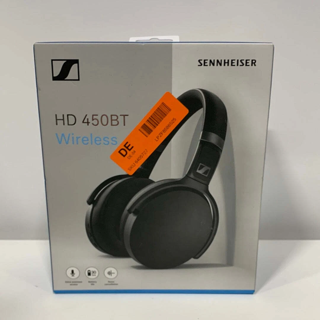 Sennheiser - HD 450BT Wireless Noise Cancelling Over-the-Ear Headphones -  Black 615104340961