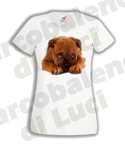 T Shirt Cucciolo Boxer Cane Puppy Dog Maglietta Donna Personalizzata Nome Lady Ebay