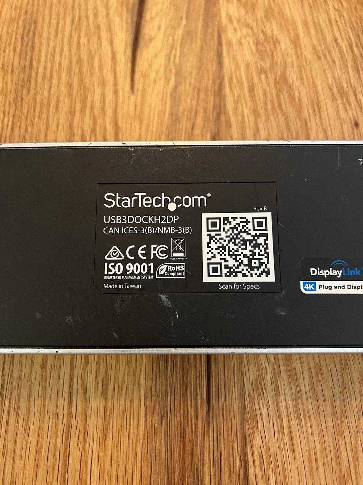 StarTech USB3DOCKH2DP Docking Station HDMI Display Port Used Condition - NO PSU 8