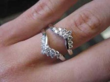 Simulated Round 2.60CT Women's Engagement Enhancer Ring In 925 Sterling Silver