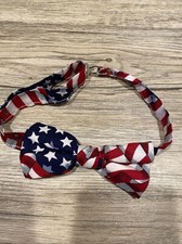 Patriotic Bowtie Men  s Adjustable Patriotic Bow tie American flag bowtie