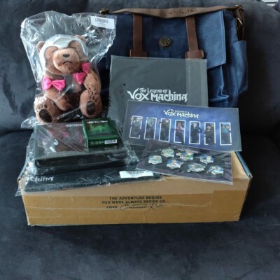 Critical Role Legend of Vox Machina Kickstarter PROTECTOR Plush Bag Dice Pins