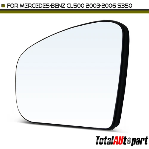 Mirror Glass w/ Heated for Mercedes-Benz C215/C216 CL500 W220/W221 S350 Driver