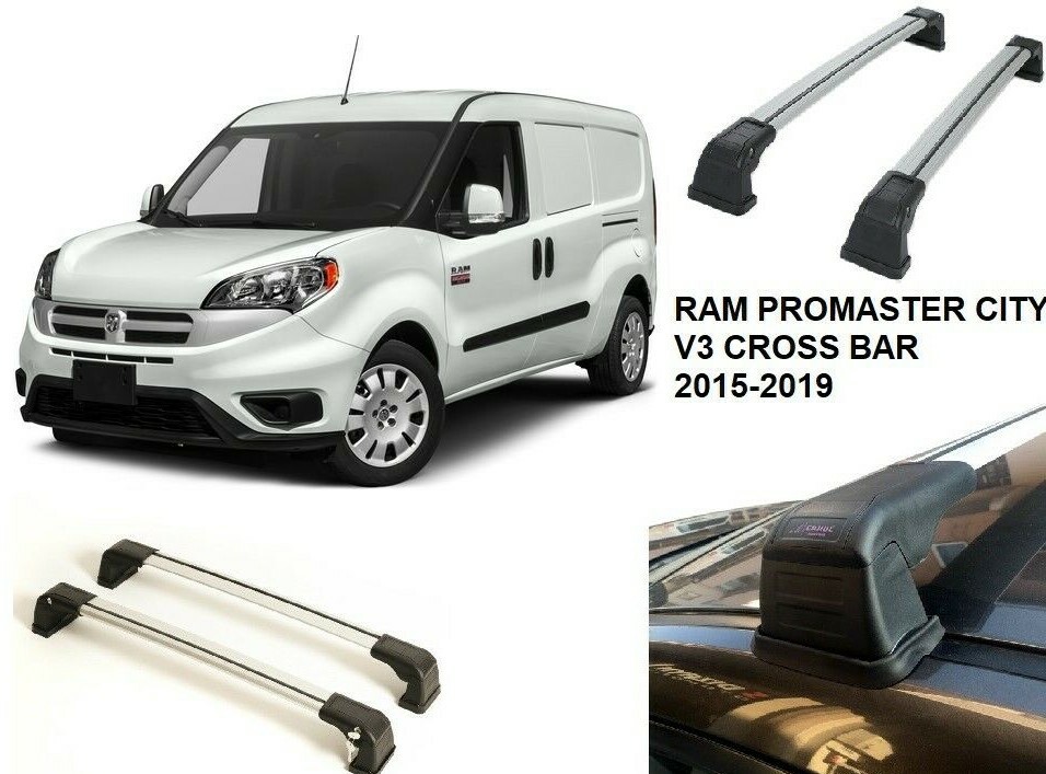 FOR RAM PROMASTER CITY CAR ROOF RACK FACTORY FIXED POINT CROSS BAR 2015