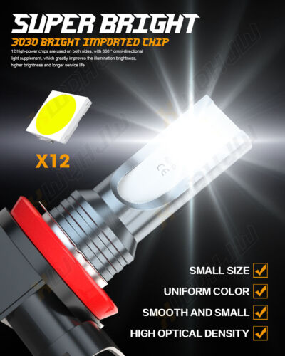 Faros LED altos/bajos + luces antiniebla para Toyota Corolla 2009 2010 2011 2012 2013 - Imagen 12 de 12