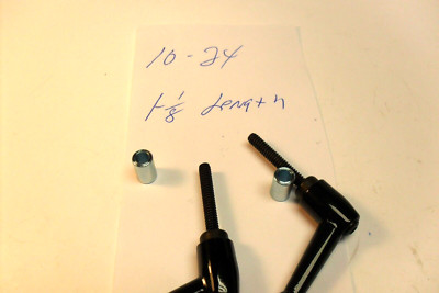 QTY 2 -  Threaded Knob Adjustable Handle Clamping Lever 10-24 x 1-1/8'' All Steel