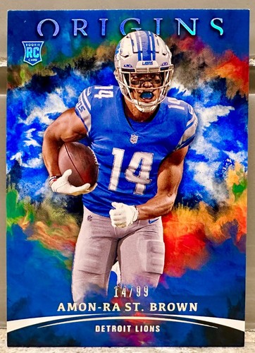FARBE & TRIKOT # MATCH! 2021 Panini Origins Amon-Ra St. Brown 14/99! RC (1/1)!