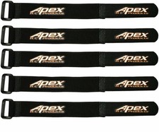 Apex RC Products 20mm X 200mm Lipo Battery / Camera Straps - 5 Pack 3050