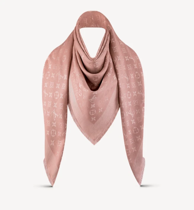 Louis Vuitton Monogram Shawl New With Tags Pink