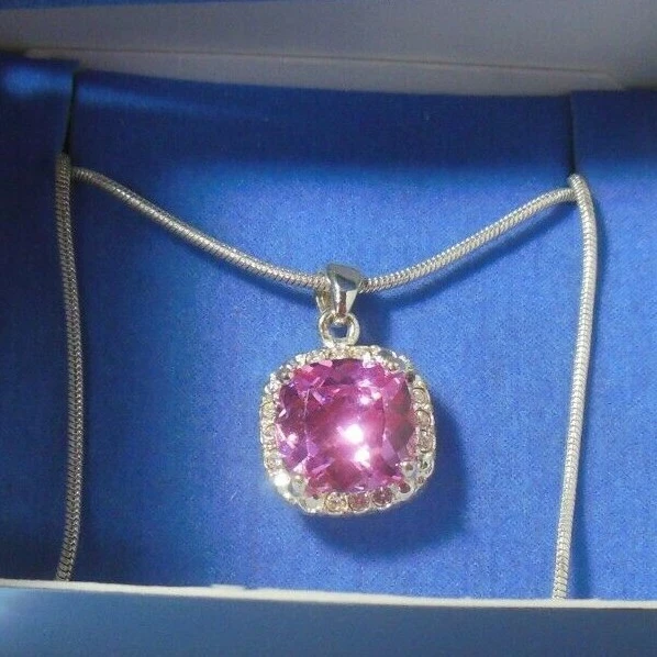 Pink ice necklace deals