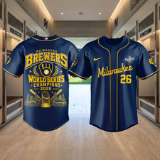 HOT Milwaukee Brewers World Series Champions 2026 Limited Baseball Jersey