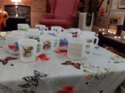 New ListingVintage Lot Of 16 Fire King Federal  Glasbake Milk Glass Mugs