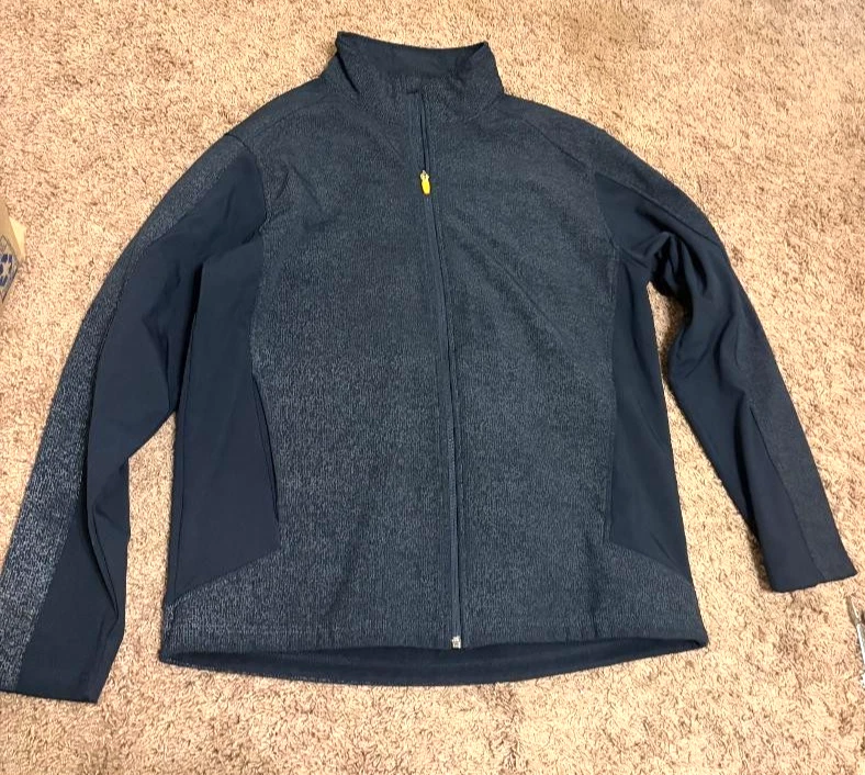 EXC COND SZ L Apparel Collection Men’s Full-Zip Jacket Softshell FLEECE LINED