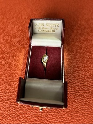 18 kt Gold Dimond Verlobungsring & Ehering (Edinburgh s Oldest Jewellers)