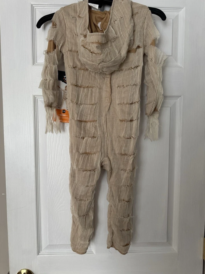 Disfraz de momia Hyde And Eek para niños talla 2-3T niño pequeño mono y capucha nuevo con etiquetas Foto 4 de 4