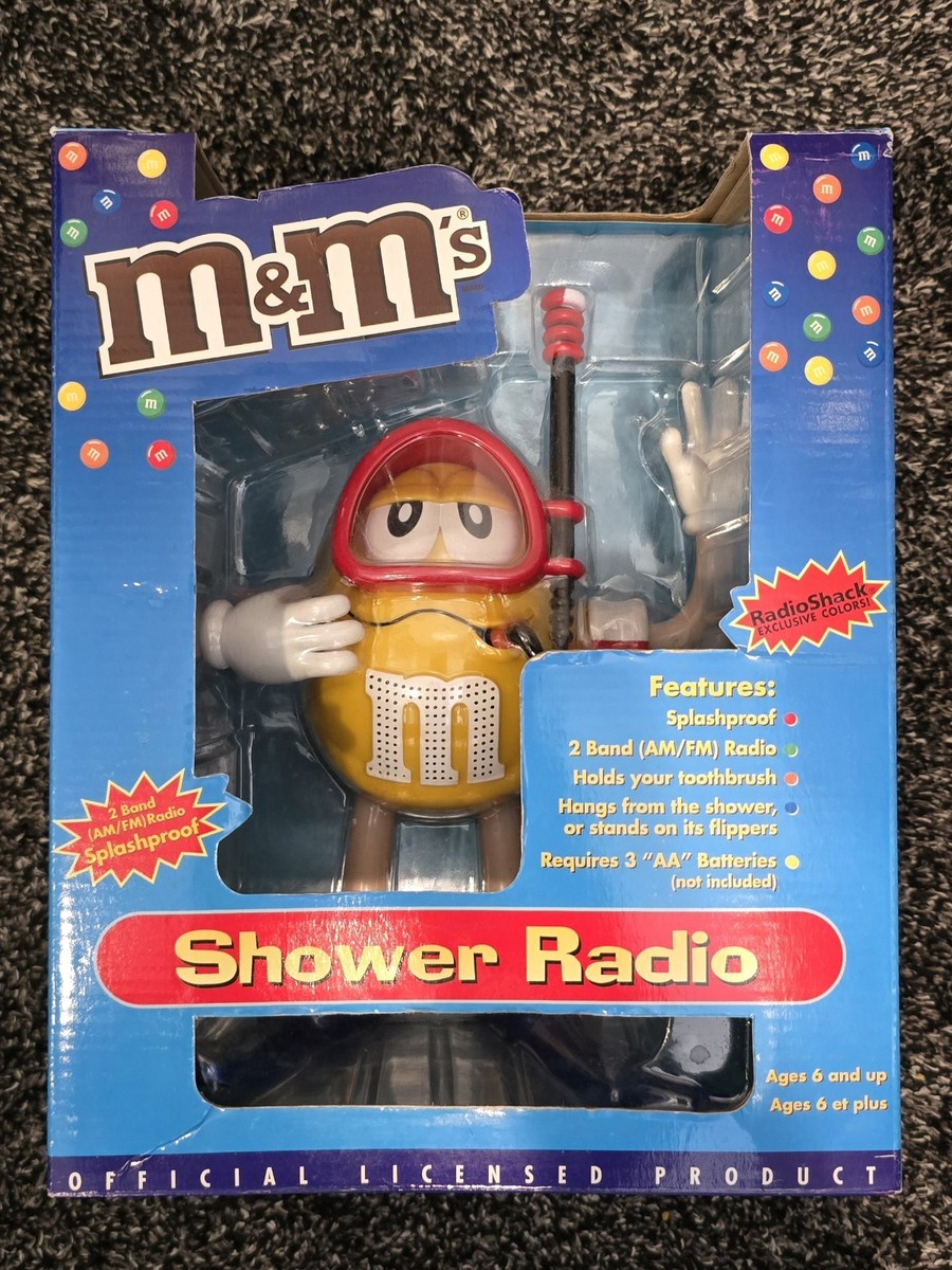 M&M Scuba Shower AM/FM Radio Yellow Peanut / New in Box Exclusive