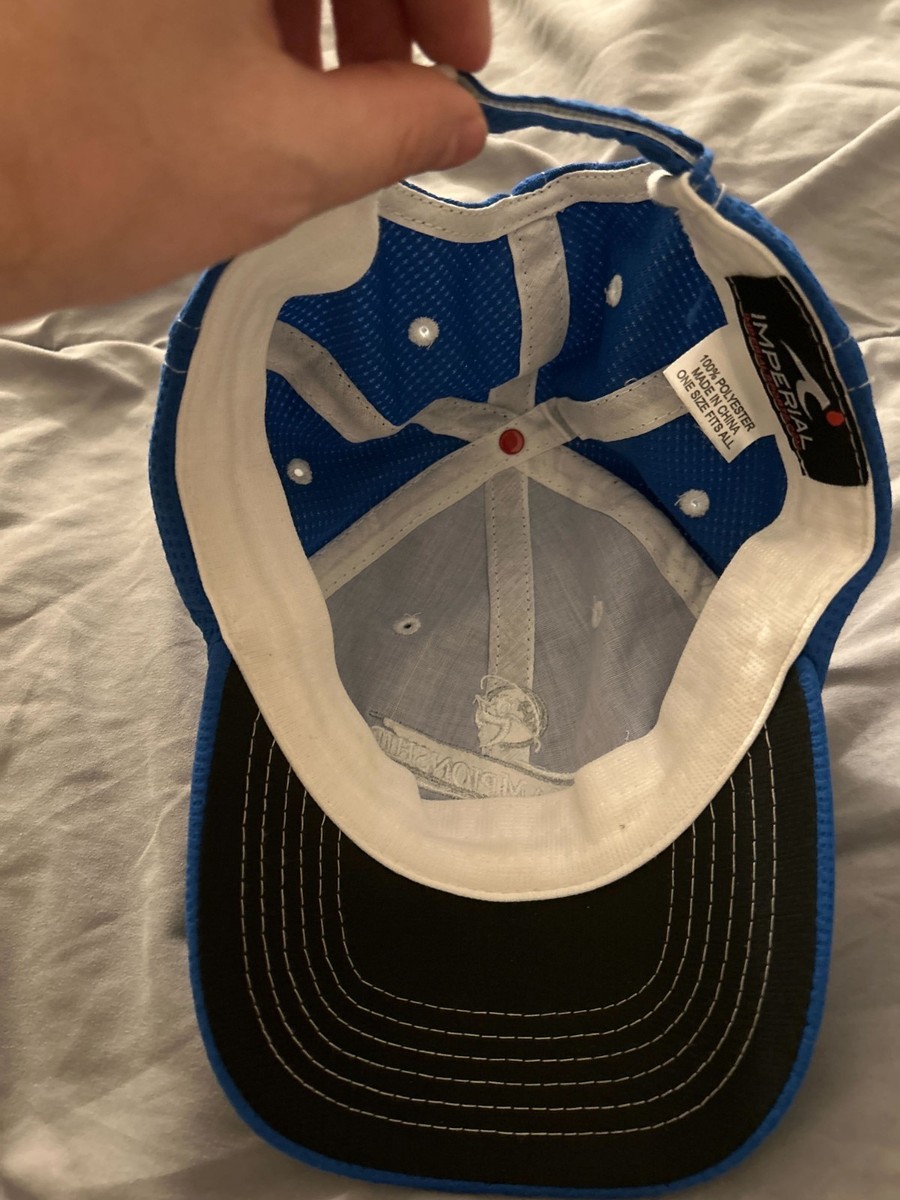 3M Championship Adult Blue Strapback Golf Hat Moisture Wicking Dad Cap Post It View 4