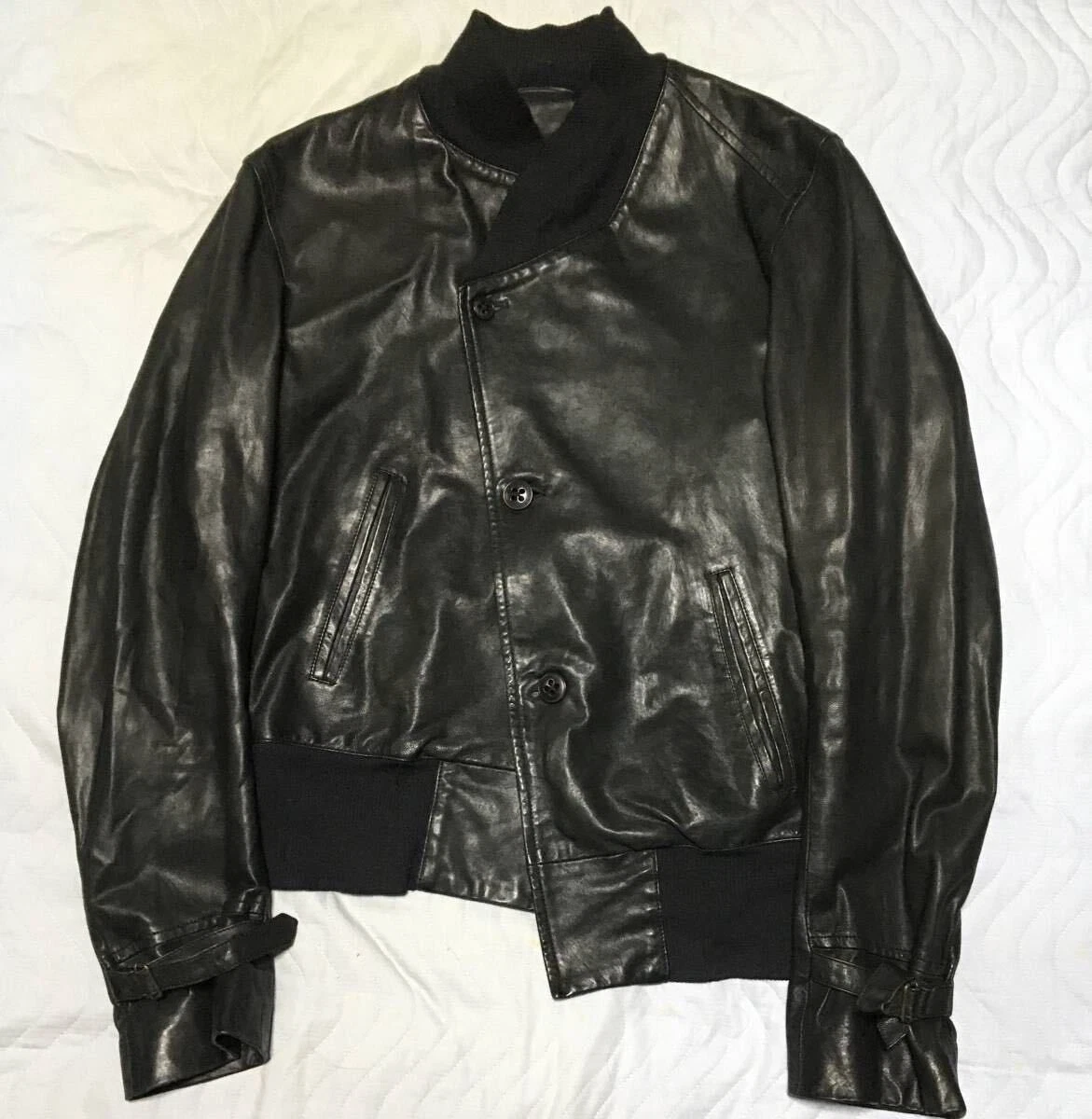 Ann Demeulemeester Coats, Jackets & Vests Leather Outer Shell for