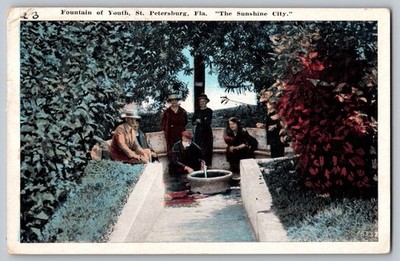 Postcard - Fountain Of Youth, St. Petersburg, Fl
