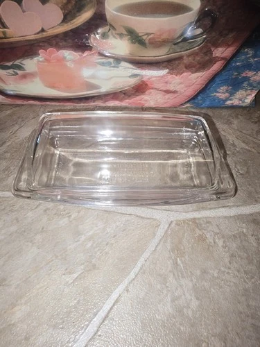 Vintage Pyrex Clear Butterdish 72-B