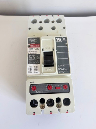 Westinghouse 250 Amp Circuit Breaker HMCP250W5W 600VAC Trip Unit Cutler Hammer