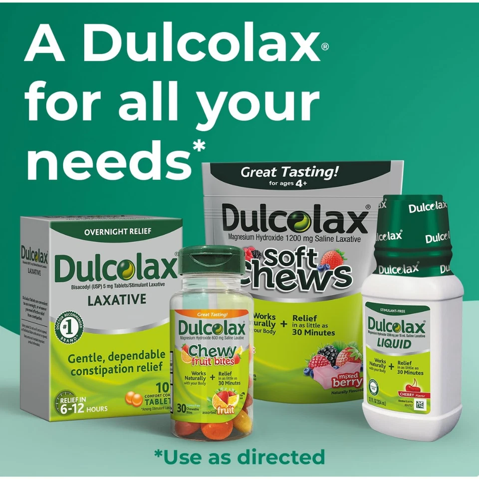 3 X Dulcolax 5mg 200 Tablets Bisacodyl Constipation Relief (600 Total) - Image 4 of 4