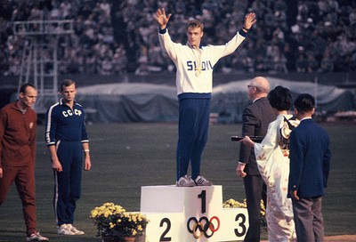 Gold Medalist Pauli Nevala Finland Silver Medalist Gergely Kulcsar- Old Photo 2