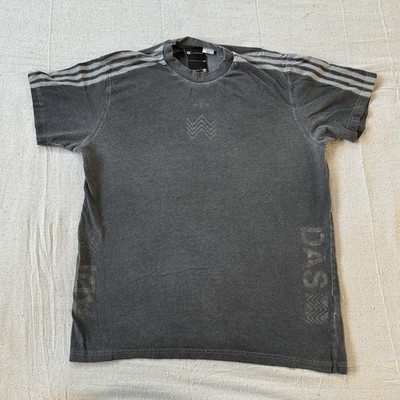 Alexander Wang x Adidas SMALL Black T-Shirt ALT DIMENSION Originals Acid Fade