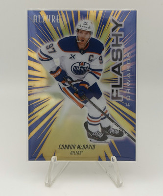 Upper Deck 2025-26 Allure Flashy Forwards Blue Insert #FF-6 McDavid Oilers