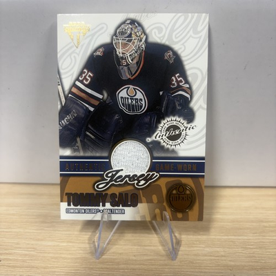 #ad 2002 03 Pacific Private Stock Titanium Game Worn Jerseys Tommy Salo #29 $10.00