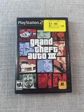 Grand Theft Auto GTA III 3 Sony PlayStation 2 PS2 with manual, No Map, Untested