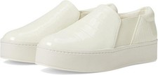 Vince Womens Warren Platform Slip On Fashion Sneakers Cream Leather Shoes 9 M