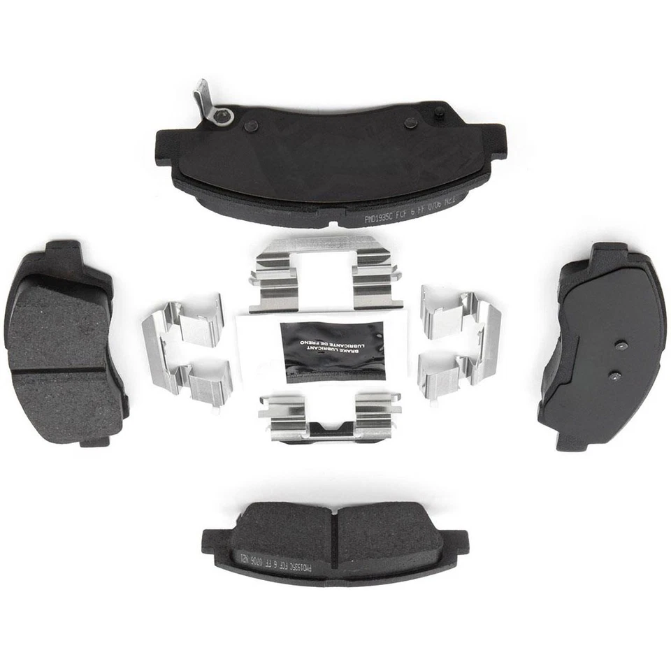 Pastilhas de freio dianteiras de cerâmica com ferragens para 2016 2017 Hyundai Grand i10 1.3L - Imagem 2 de 3