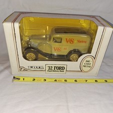 Vintage 1932 Ertl Gray Die-Cast Metal Ford Panel Delivery Bank New With Box