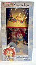 Raggedy Ann  Andy Nursery Lamp w Original Box Vintage Table Lamp Works
