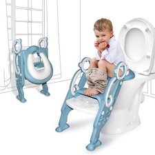 New GrowthPic Toddler Potty Training Seat with Step Stool Ladder Foldable Toilet