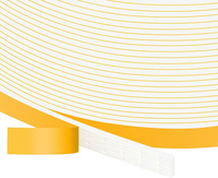 Dichtungsband Selbstklebend Weiß TüRdichtung FüR TüRen Fenster 6Mm(B) X 1.5Mm(D)