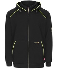 FR Hoodies 12oz Heavyweight Cotton Fleece Zipper Front Flame Resistant Contra...