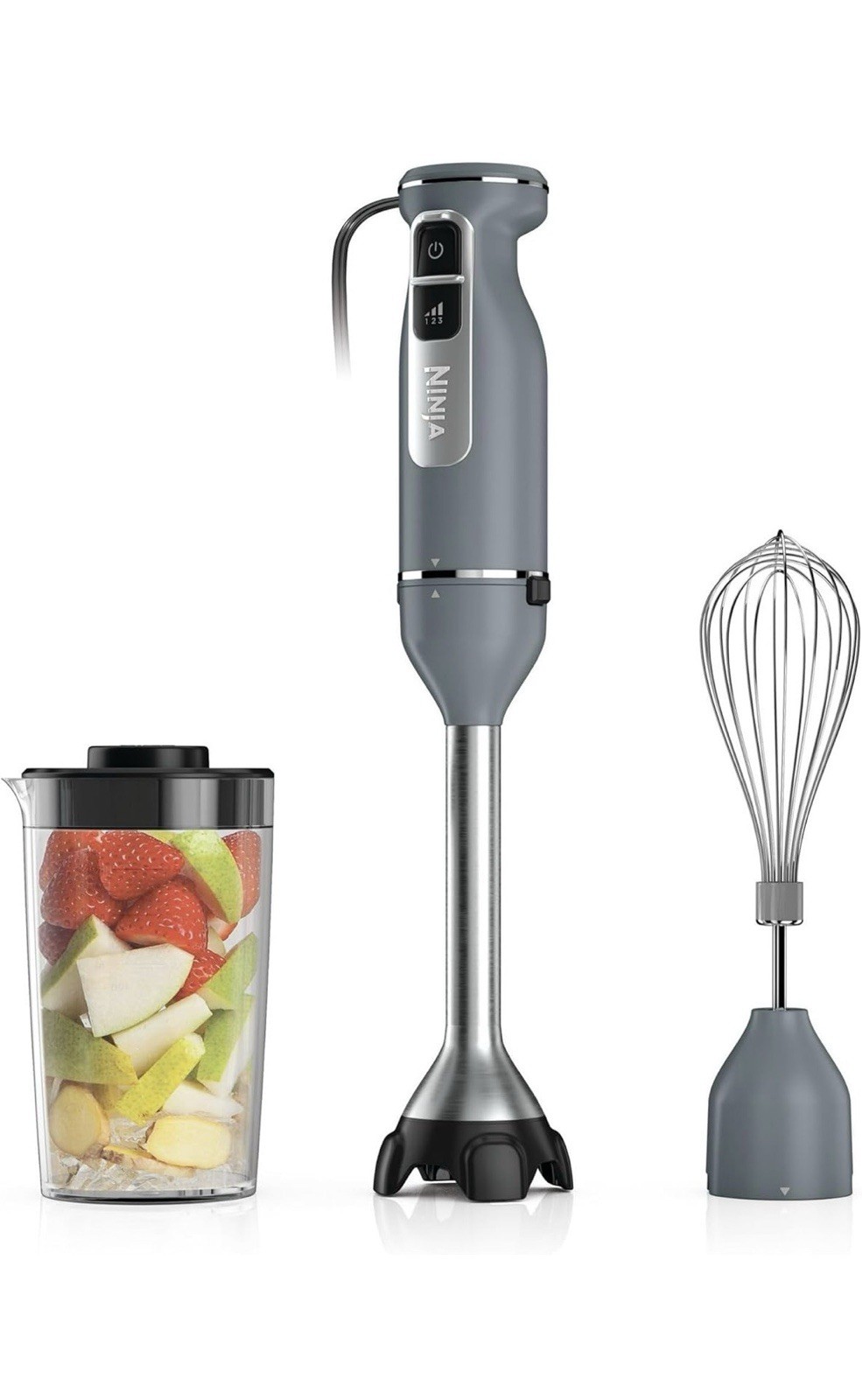 Ninja immersion blender and whisk, hand blender, 3 speeds,