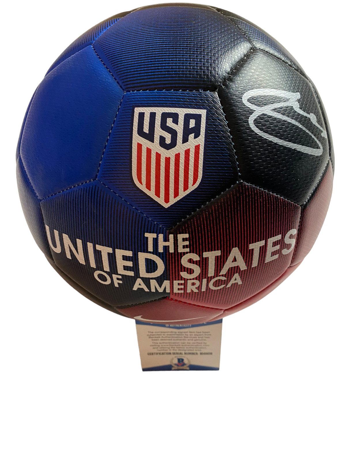 Chritian Pulisic Autographed Signed CHRISTIAN PULISIC USA SOCCER BALL BECKETT BAS COA B56608 UMNT WORLD CUP 