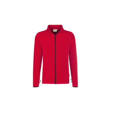 Hakro 837 Herren Rot M Heavy Fleece Manitoba Jacke Weste