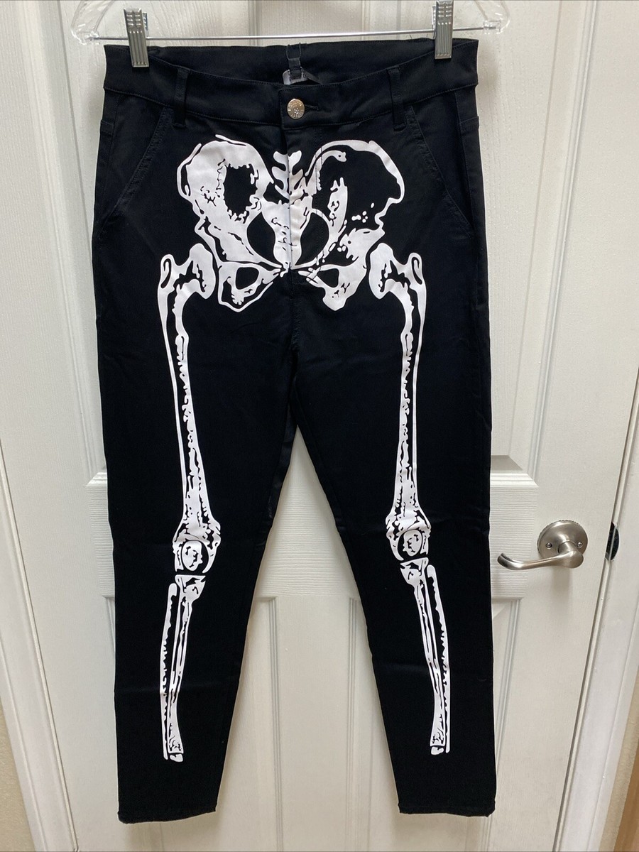 ◆BADBLOOD◆ 0097 Daddy Exhaust Jeans Black Fallout w-dnm23- Banned Alternative Skeleton Black Jeans size M - NWT | eBay